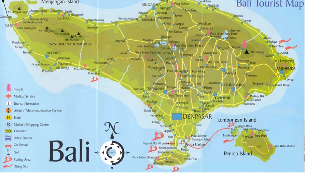 bali map